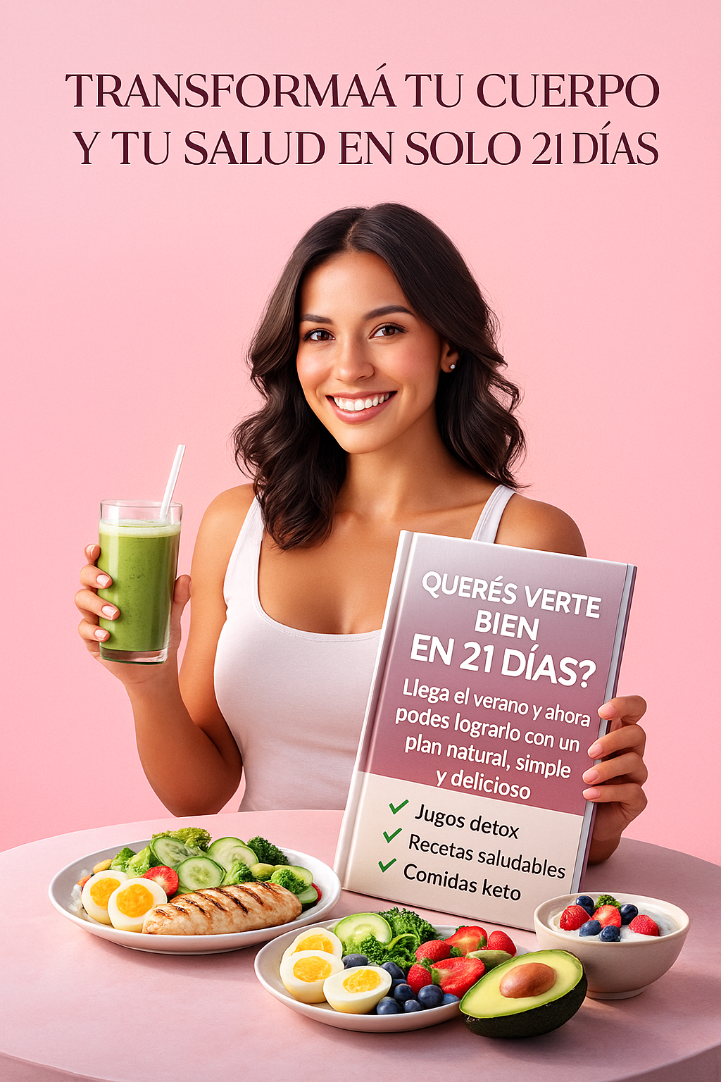 TRANSFORMA TU CUERPO EN SOLO  21 DIAS + 16 BONOS DE REGALO